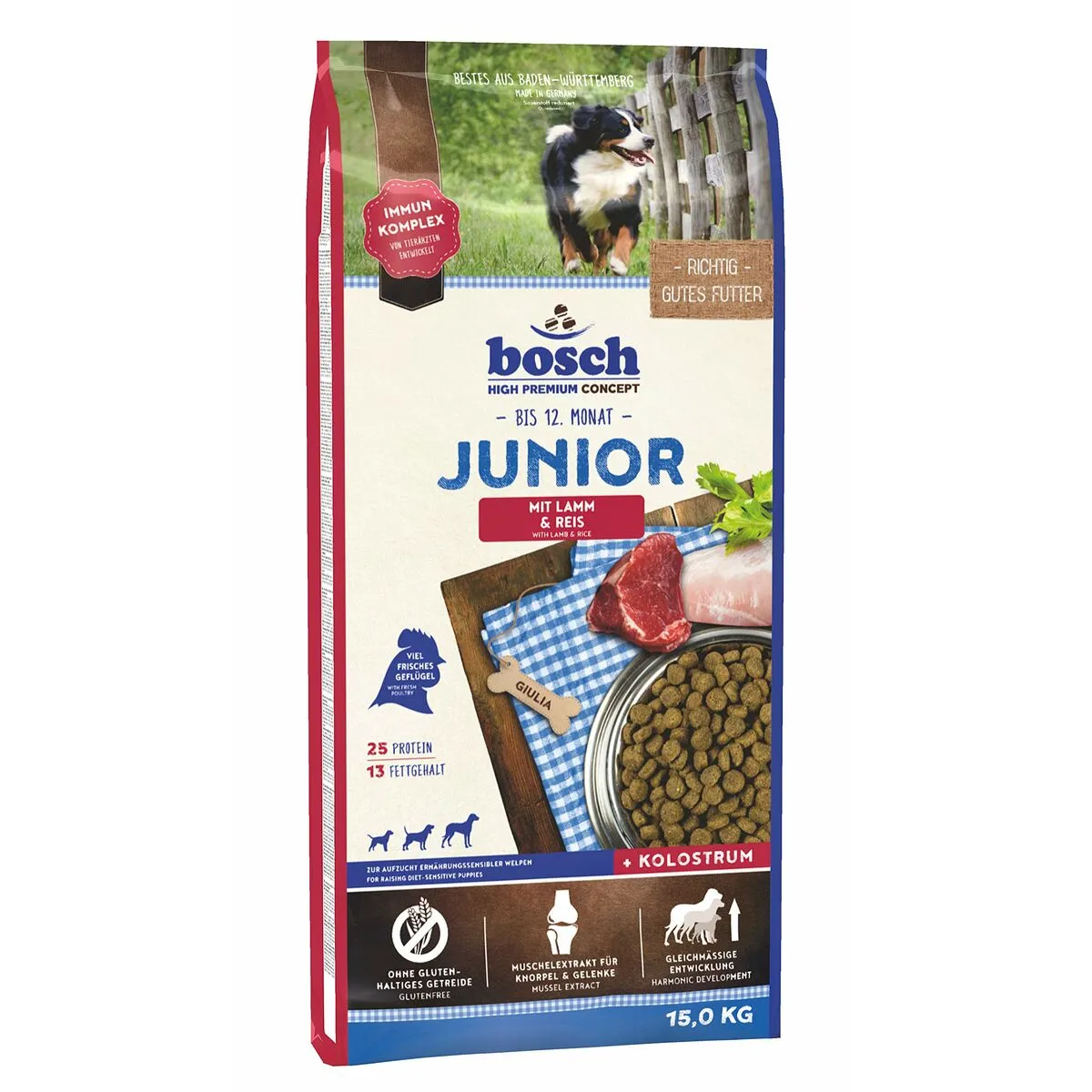 Io penso BOSCH   Cucciolo/Junior Agnello Riso 15 kg