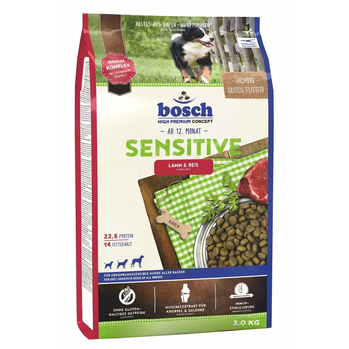 Io penso BOSCH Sensitive Adulto Agnello Riso 3 Kg