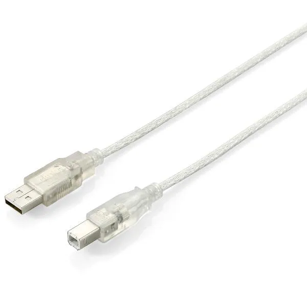 USB 2.0 CABLE A->B M/M 1,8M SILVER