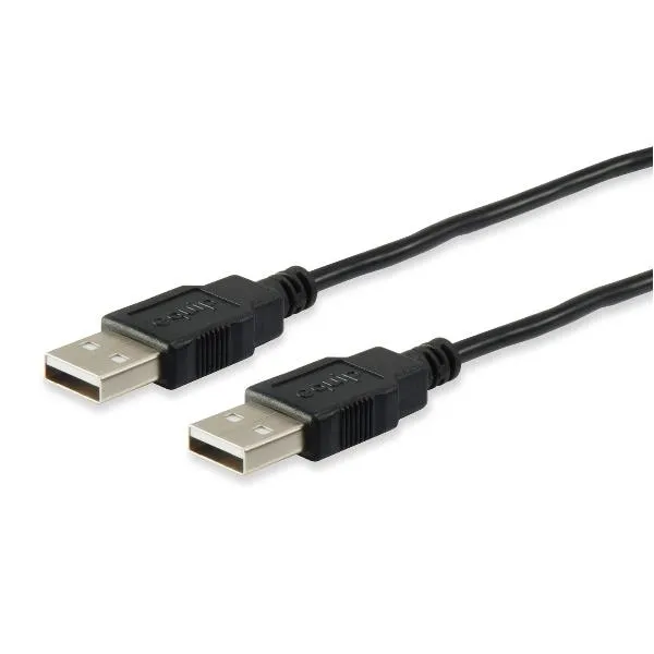 USB 2.0 CABLE A->A 3,0M M/M, BLACK