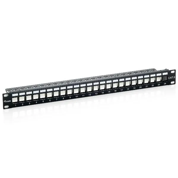 CAT.6 PANEL FOR 24 KEYSTONE JACKS,