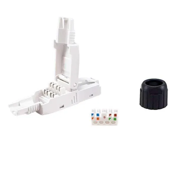 CAT.6 TOOL-FREE RJ45 PLUG, 5PCS/SET