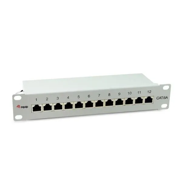 12-PORT CAT.6A SHIELDED PATCH PANEL