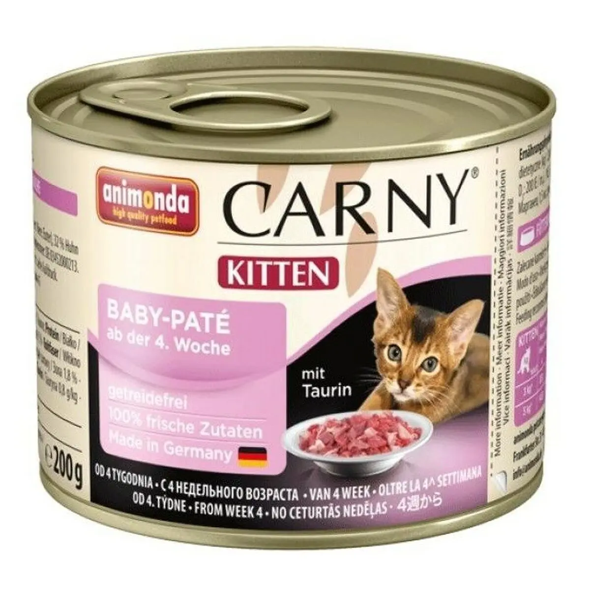 Cibo per gatti Animonda Carny Kitten Baby Pollo Carne di vitello 200 g