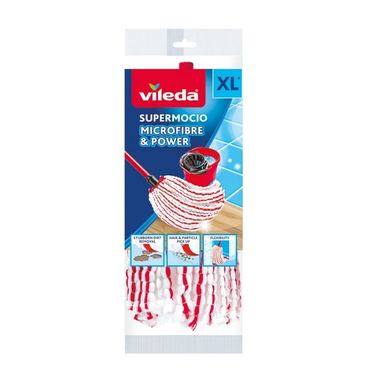 Ricambio Vileda Microfibre & Power Spazzolone Fibra (1 Unità)