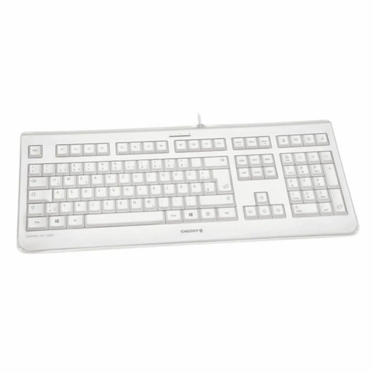 Tastiera Cherry JK-1068ES-0 Bianco Grigio Qwerty in Spagnolo