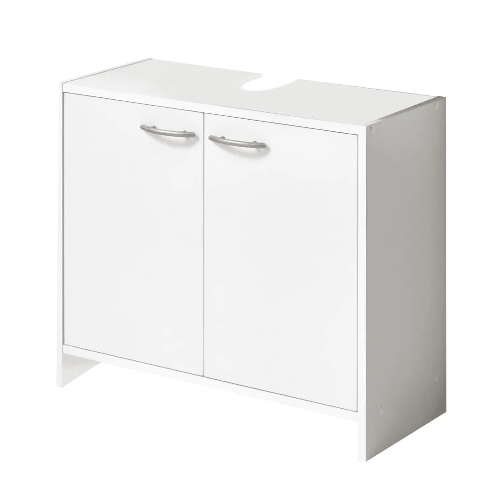 FMD Armadietto da Bagno Sottolavabo 63,7x28,1x55 cm Bianco