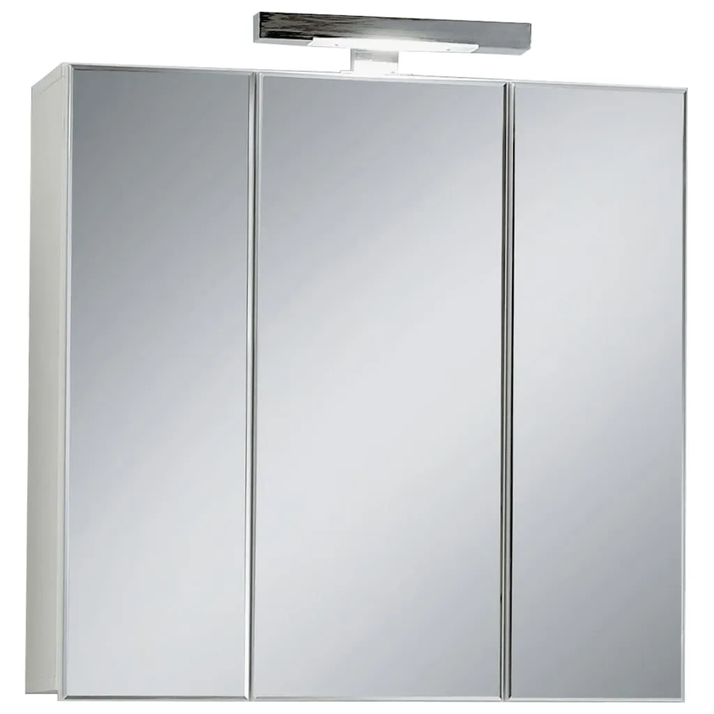 FMD Mobile da Bagno a Specchio 70x19x67,6 cm Bianco