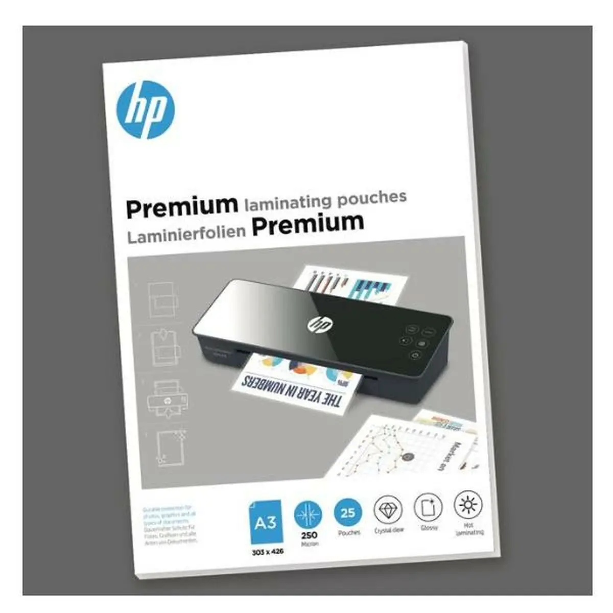 Fogli per Plastificare HP 9128 A3 (25 Unità)