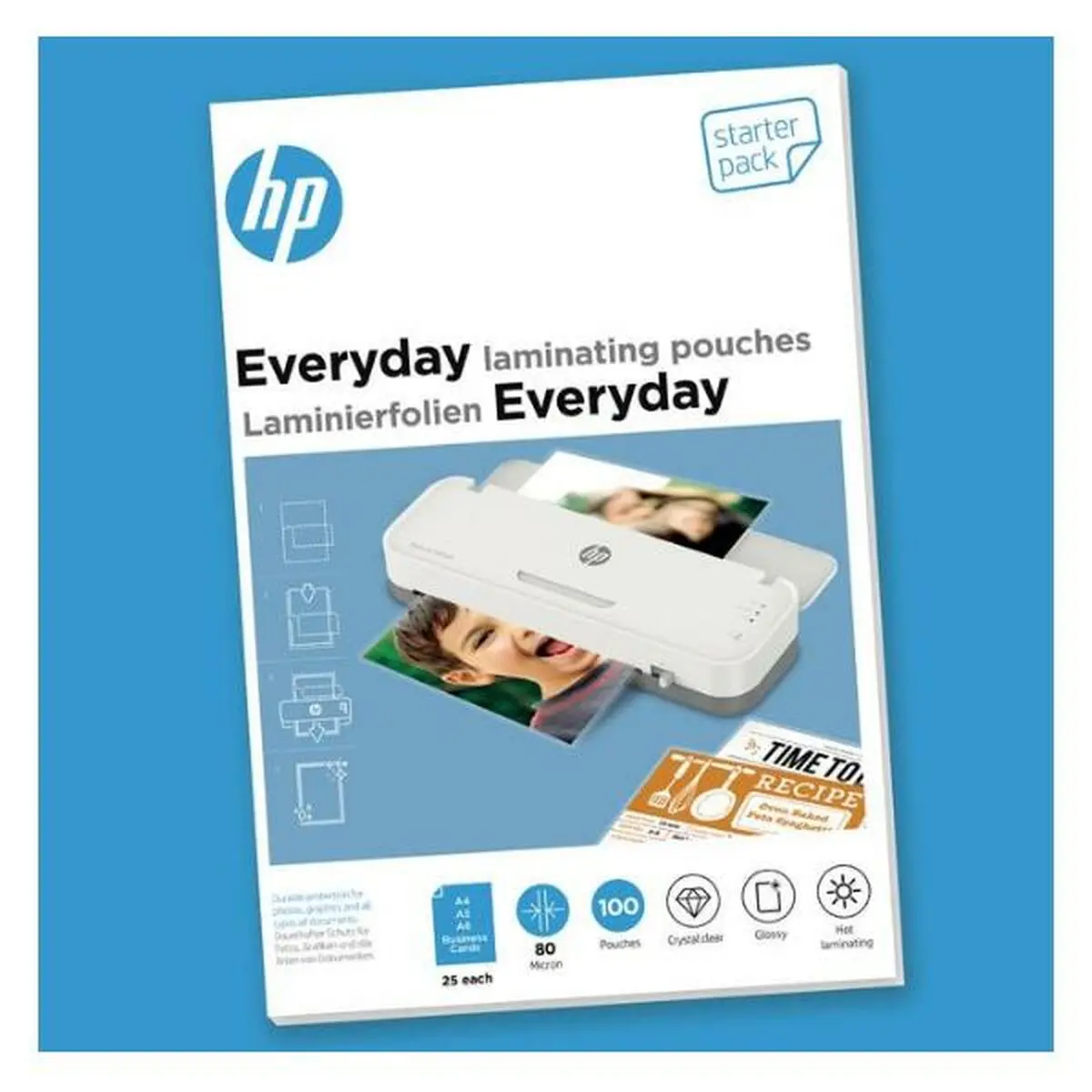 Fogli per Plastificare HP Everyday (100 Unità)