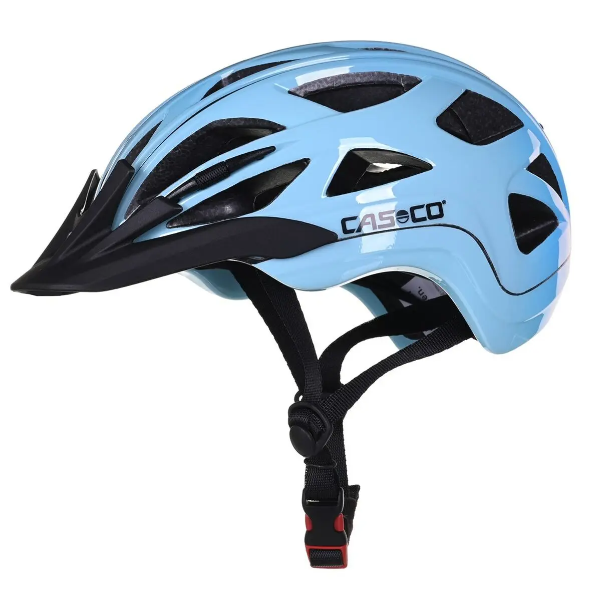 Casco da Ciclismo per Adulti Casco ACTIV2 J Nero Azzurro Chiaro 52-56 cm