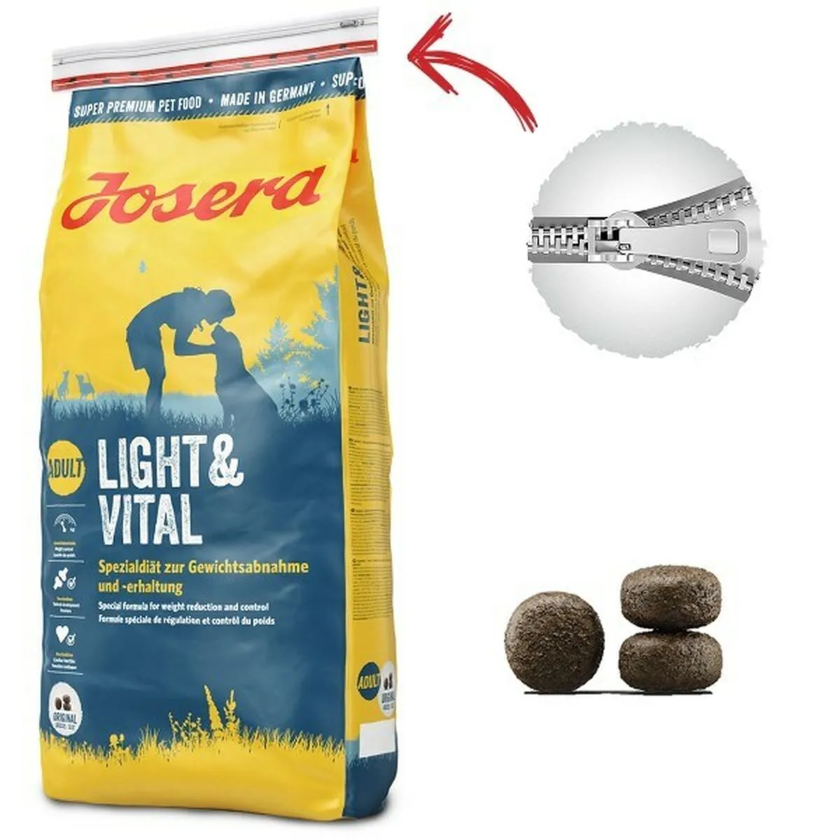 Io penso Josera Light und Vital Adulto Pollo 15 kg