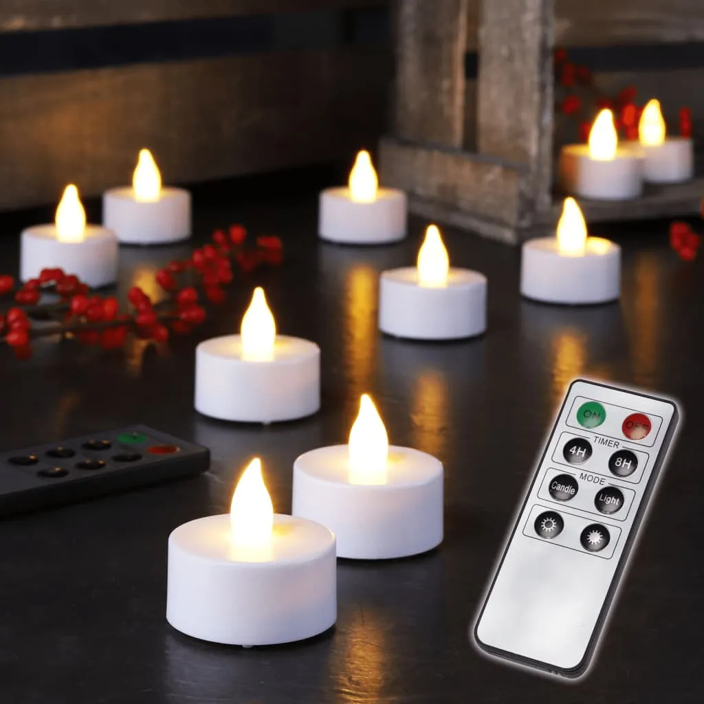 HI Candele Tealight con Telecomando 10 pz