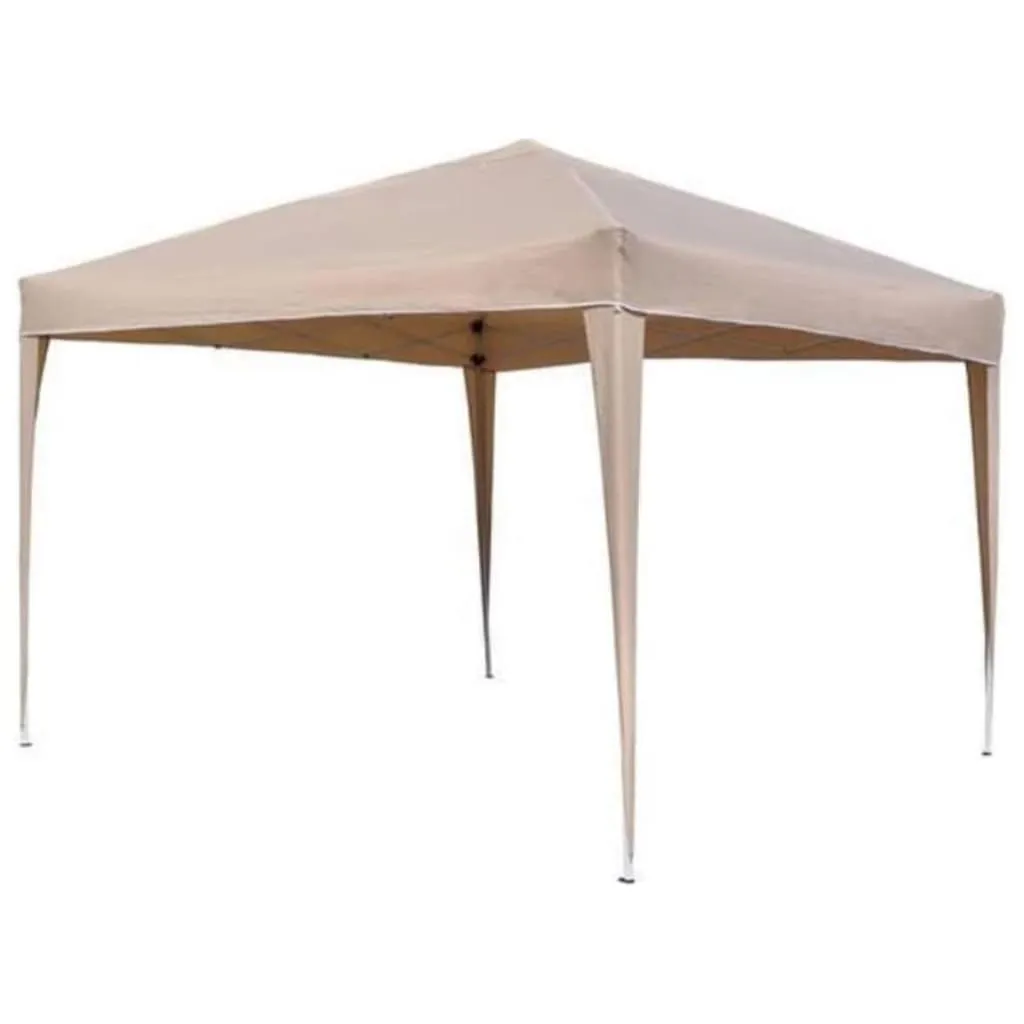 HI Tenda per Feste Pieghevole 3x3 m Beige