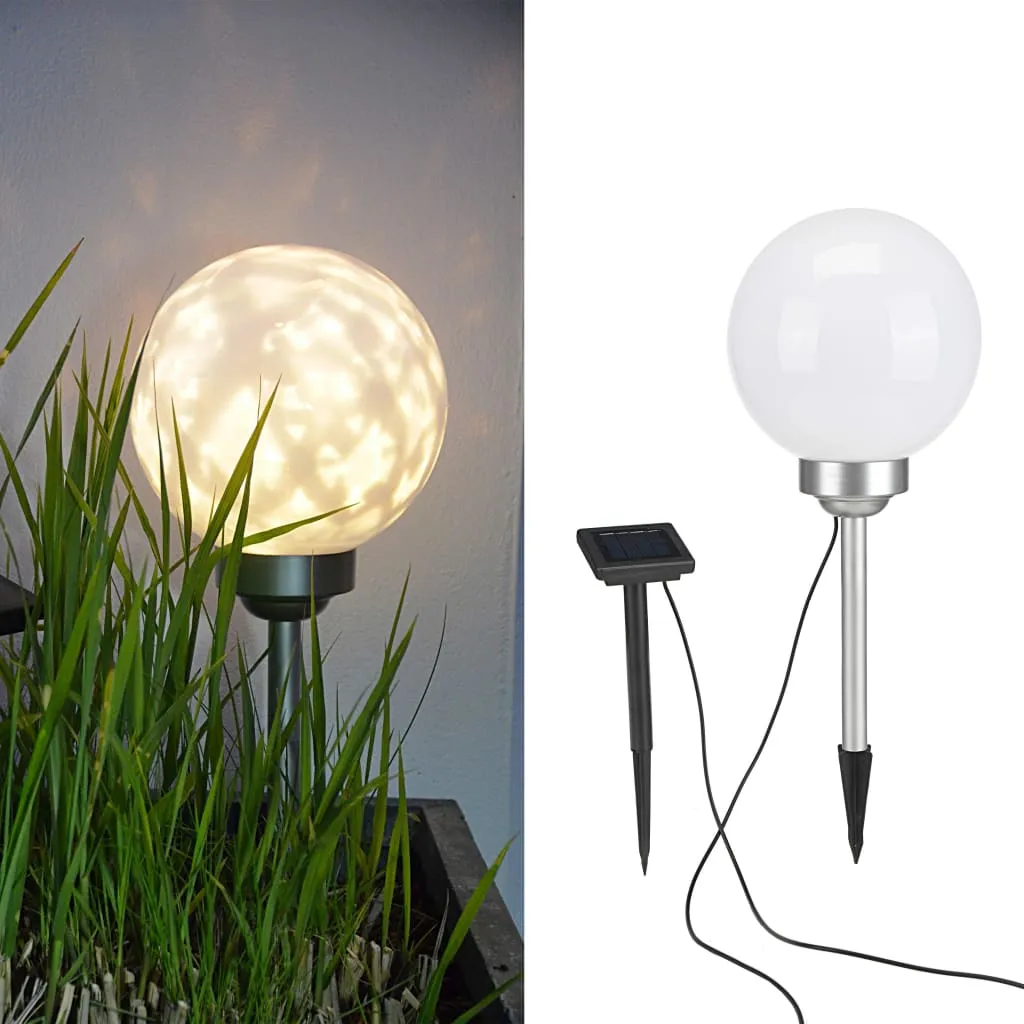 HI Lampada a Sfera Solare a LED da Giardino Rotante 20 cm