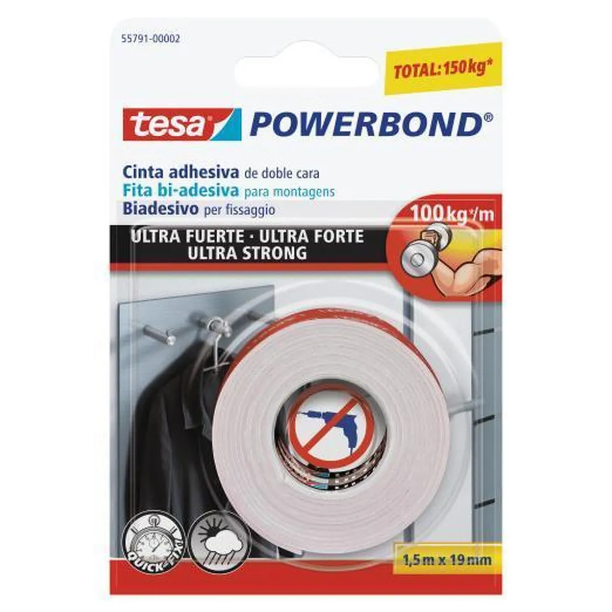 Nastro Adesivo TESA Powerbond Ultra Strong (19 mm x 1,5 m)