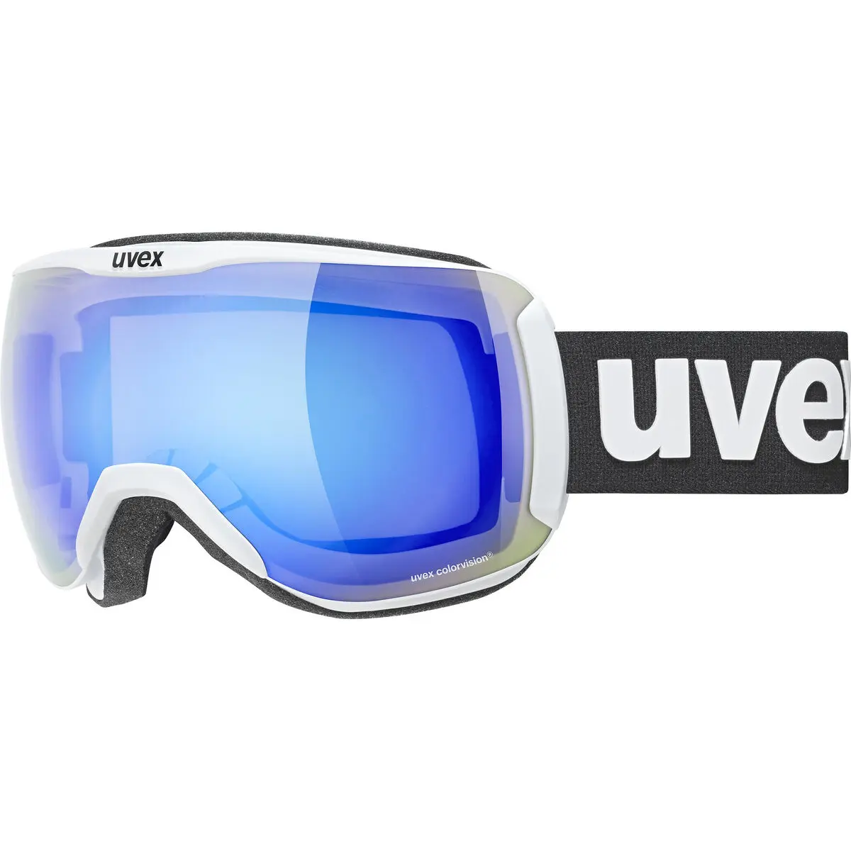 Occhiali da Sci Uvex Downhill 2100 CV Azzurro Nero Verde Plastica