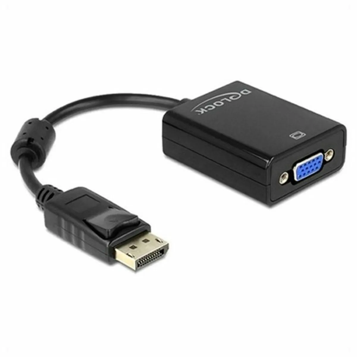 Adattatore DisplayPort con VGA DELOCK 61848 Nero