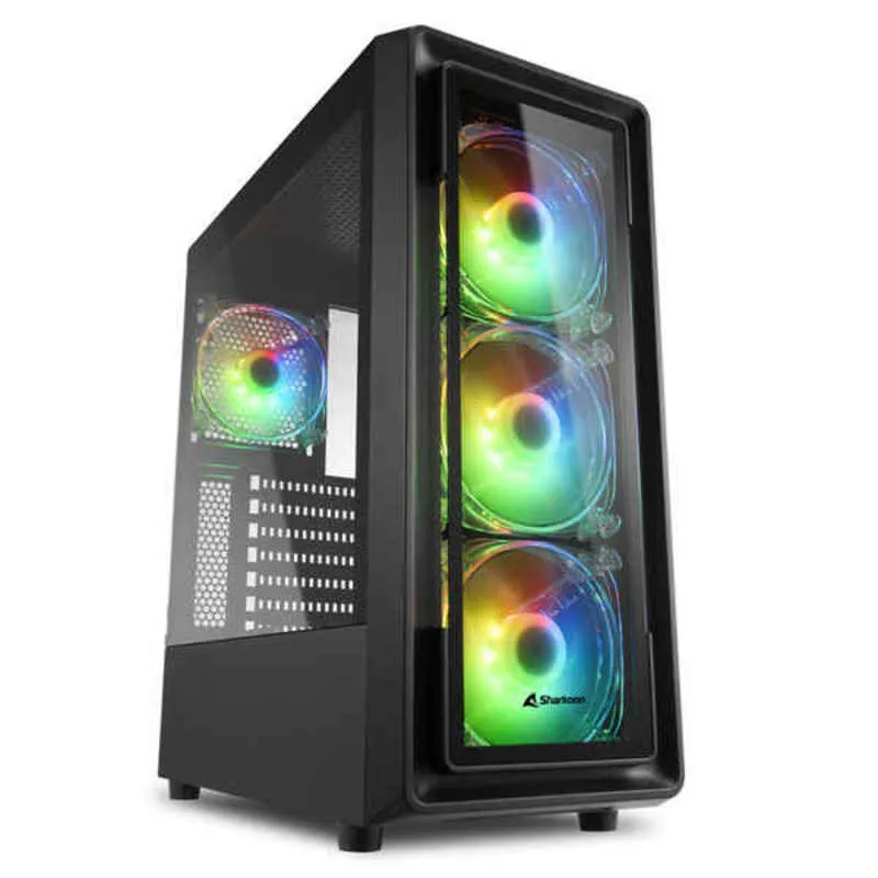 Case computer desktop ATX Sharkoon 4044951030187 Nero