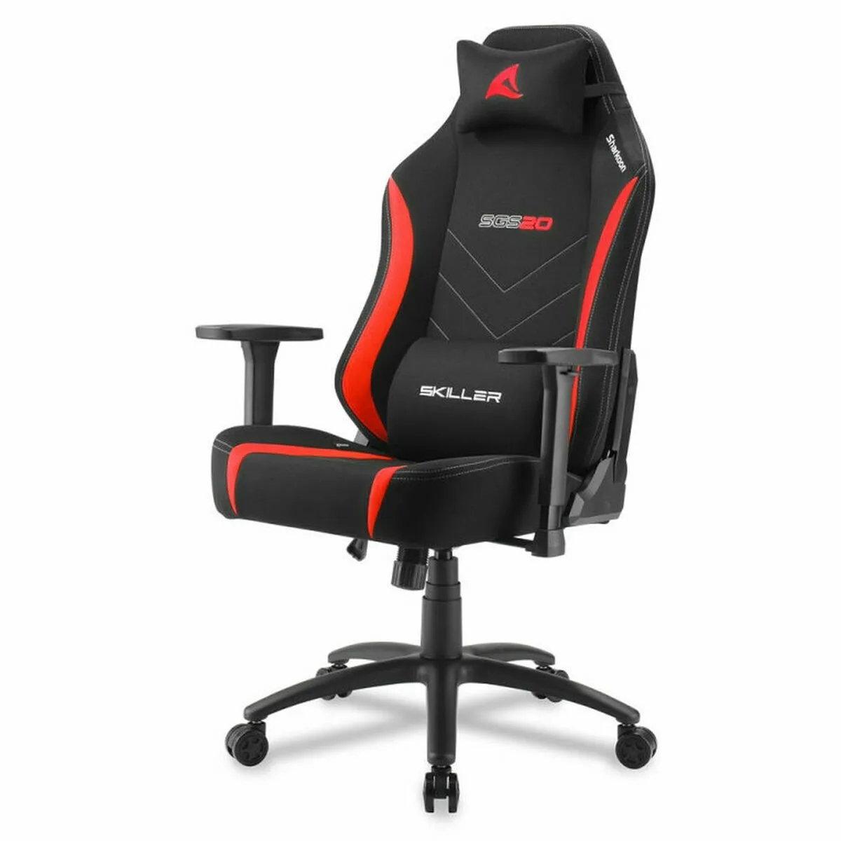 Sedia Gaming Sharkoon SKILLER SGS20 Fabric Rosso Nero