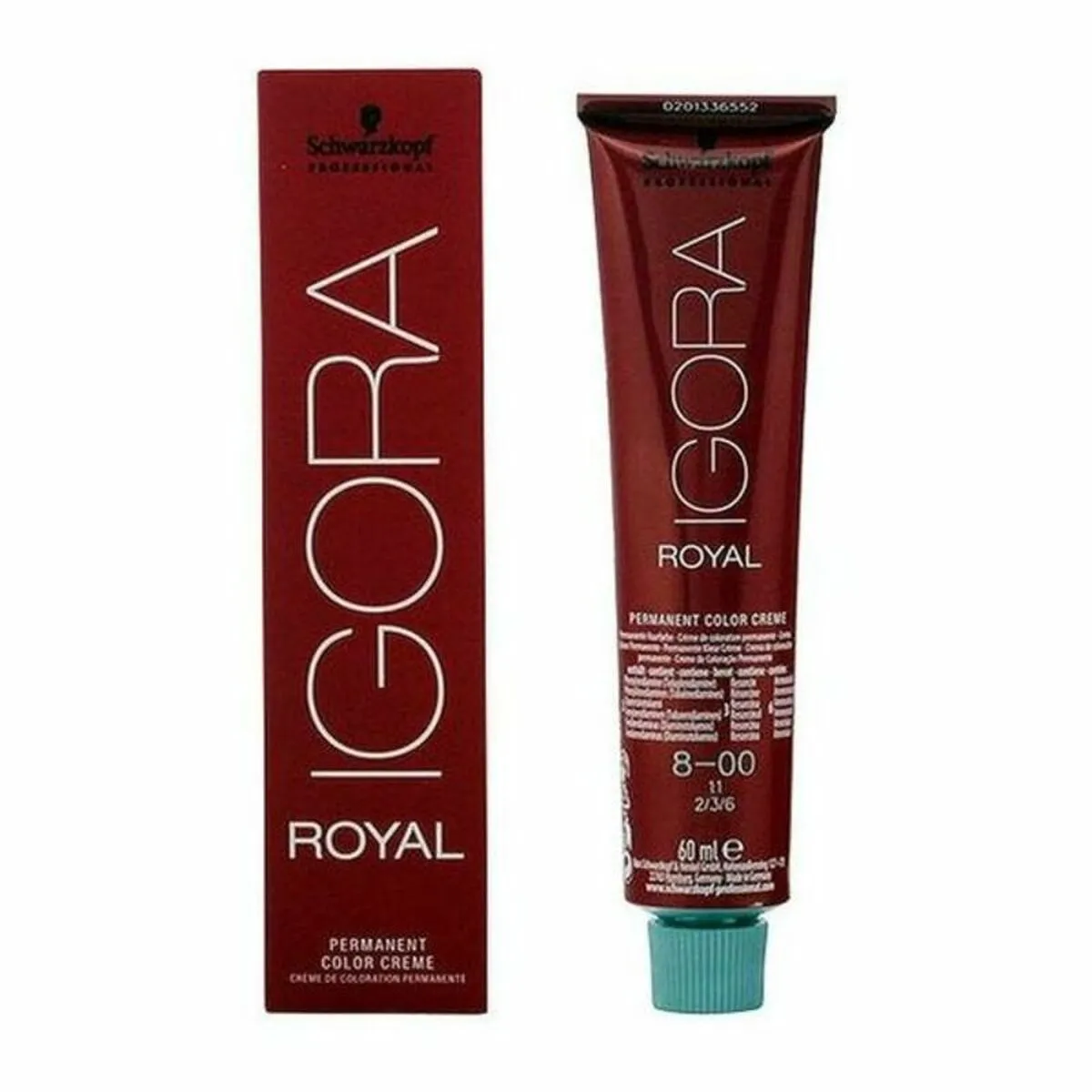 Tintura Permanente Igora Royal Schwarzkopf Igora Royal 8-00 Nº 8-00 Nº 9.0-rubio muy claro Nº 8.0-rubio claro 60 ml