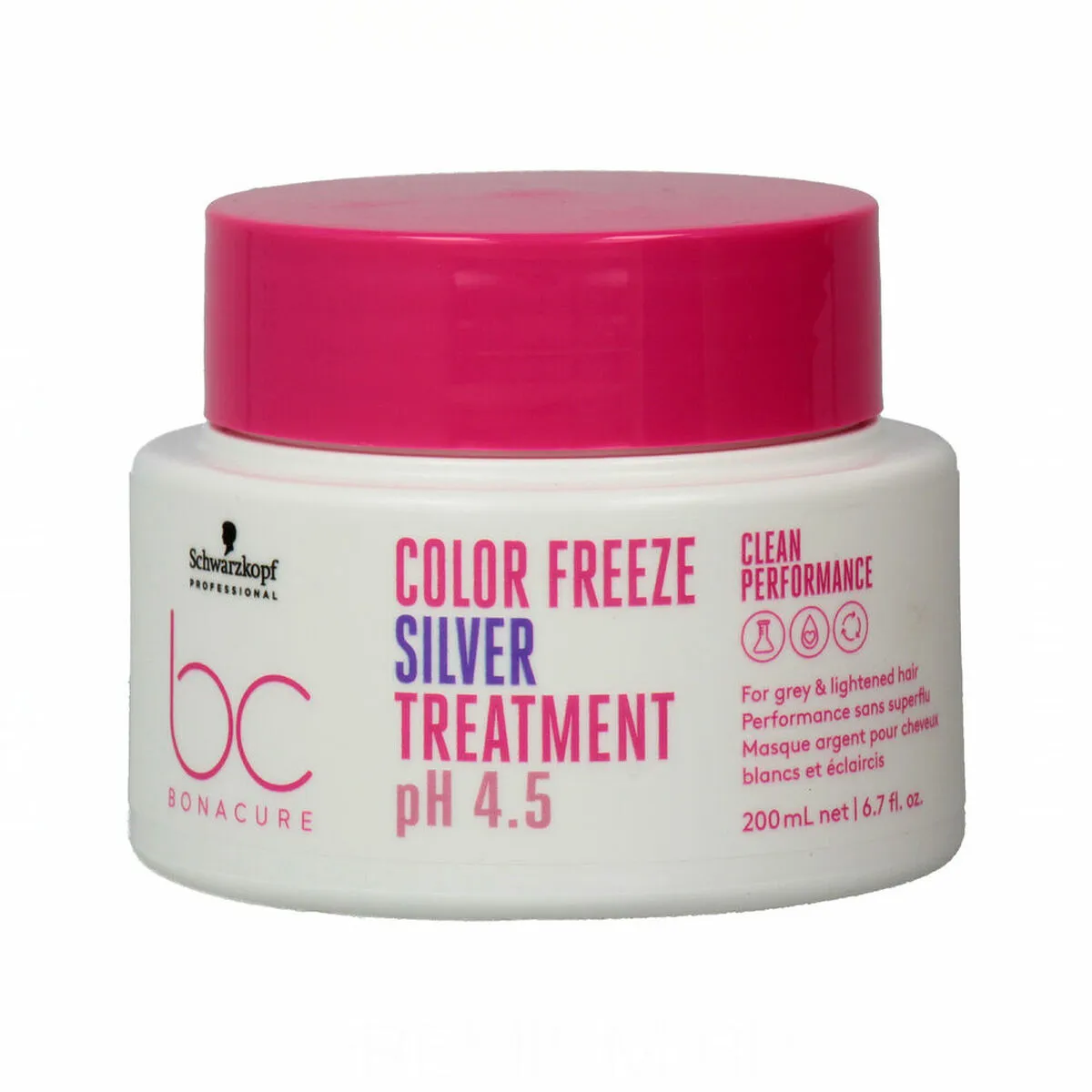 Maschera per Capelli Bianchi Schwarzkopf Bonacure Color Freeze Silver  (200 ml) pH 4.5