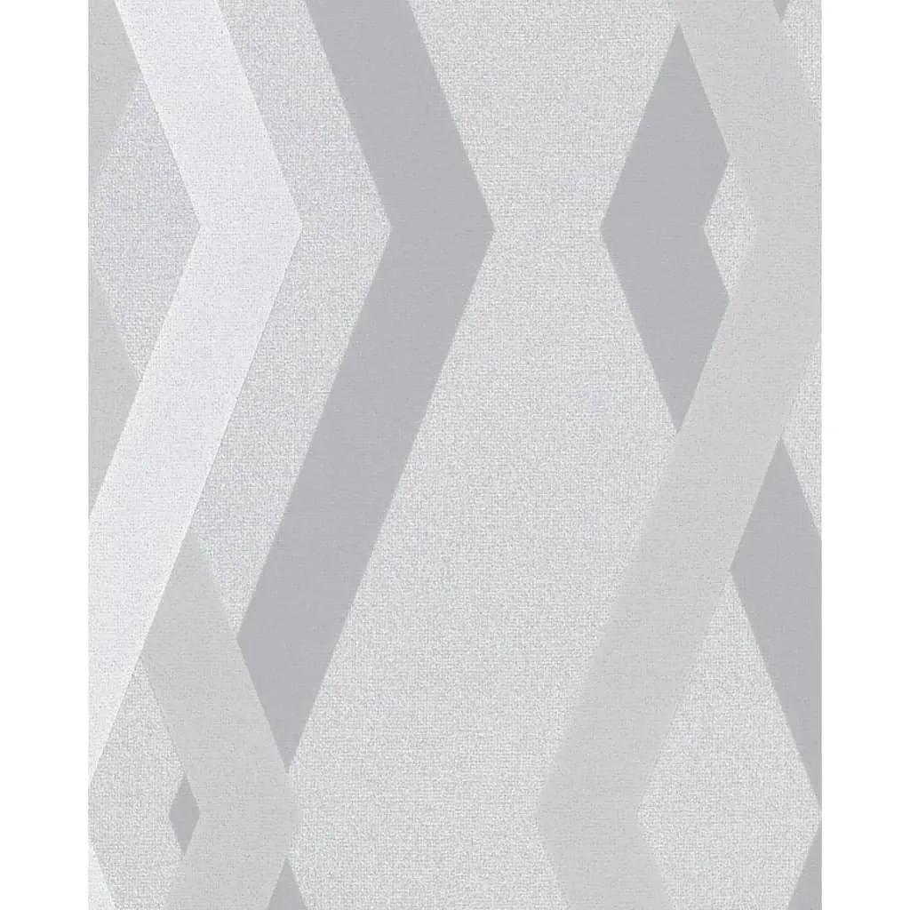 Topchic Carta da Parati Graphic Lines Diamonds Grigio