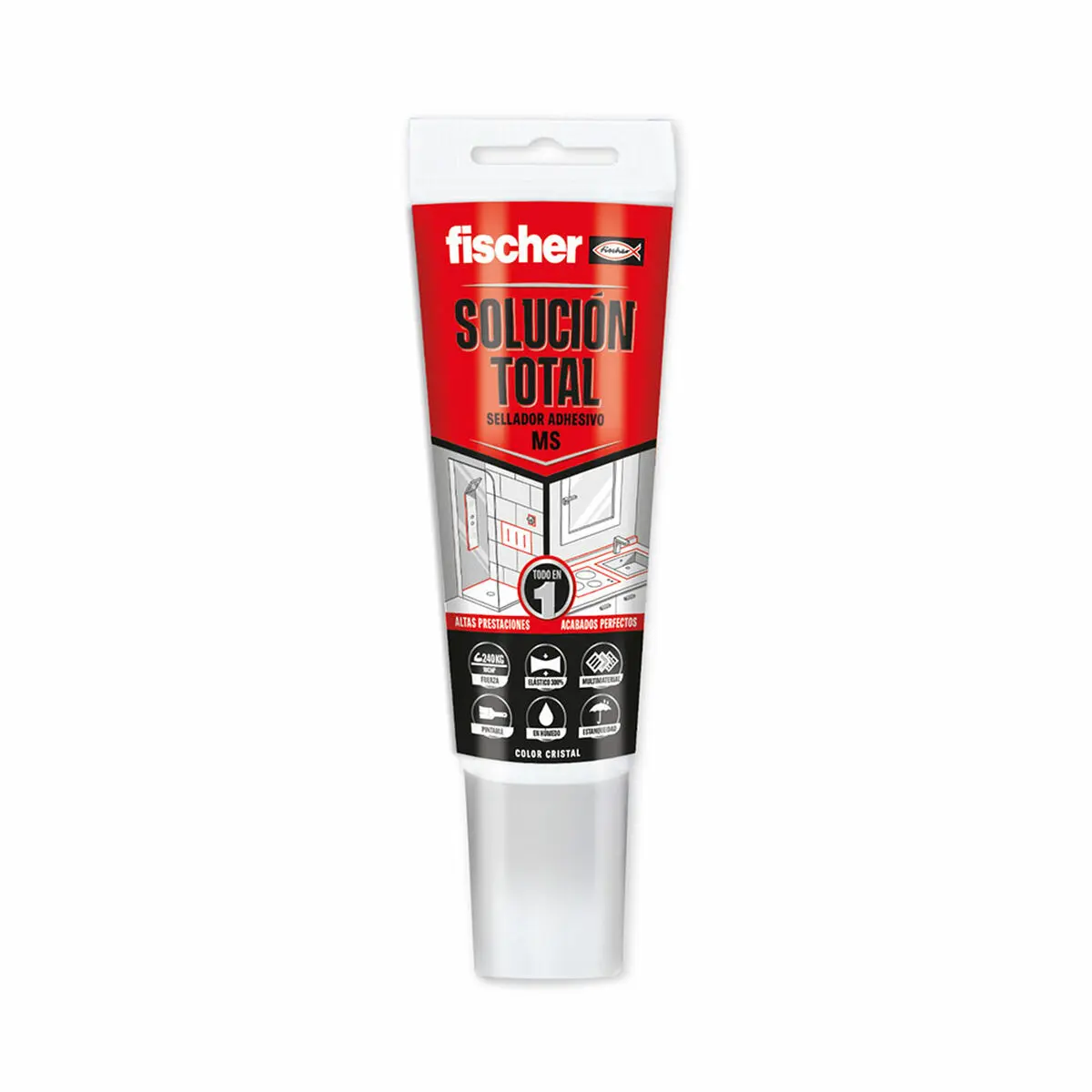 Sigillante/Adesivo Fischer MS Total Trasparente 80 ml