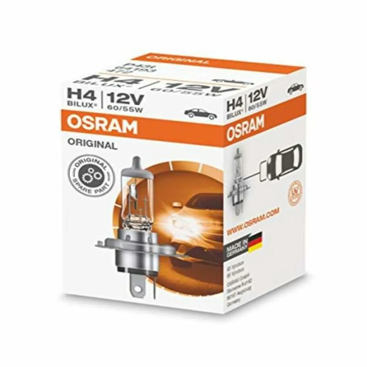 Lampadina per Auto Osram 64193.TP H4 12V 60/55W Alogena Anteriore Ruota anteriore 60 W H4 12 V