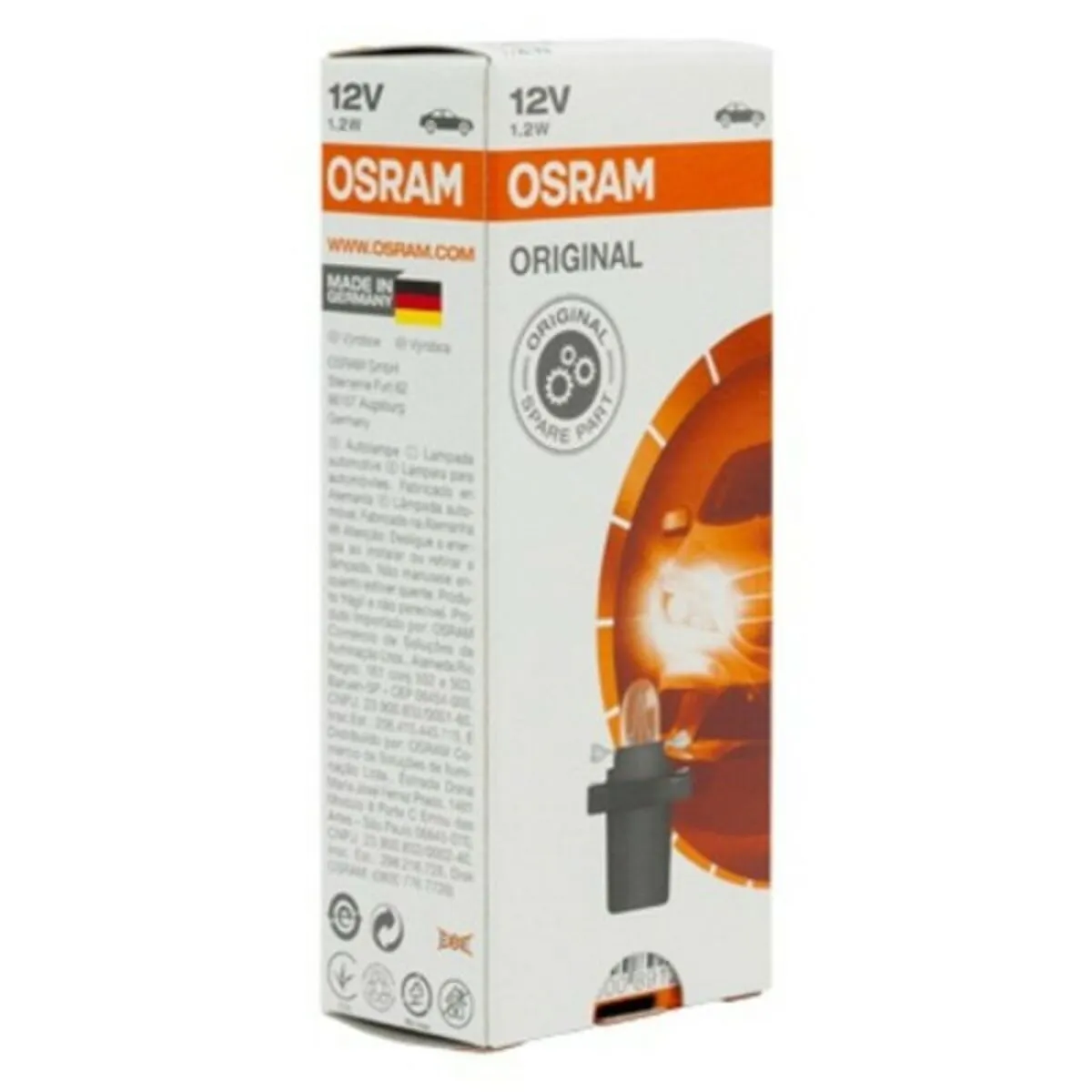 Lampadina per Auto Osram 2721MF 12V 1,2W (10 pcs)