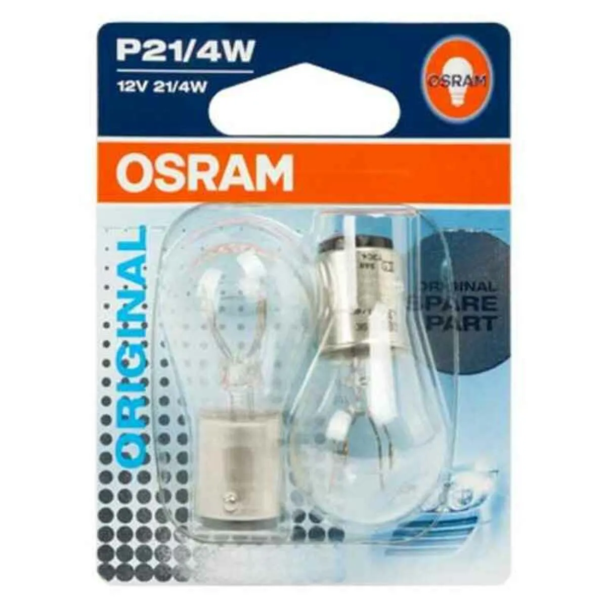 Lampadina per Auto OS7225-02B Osram OS7225-02B P21/4W 21/4W 12V (2 Pezzi)