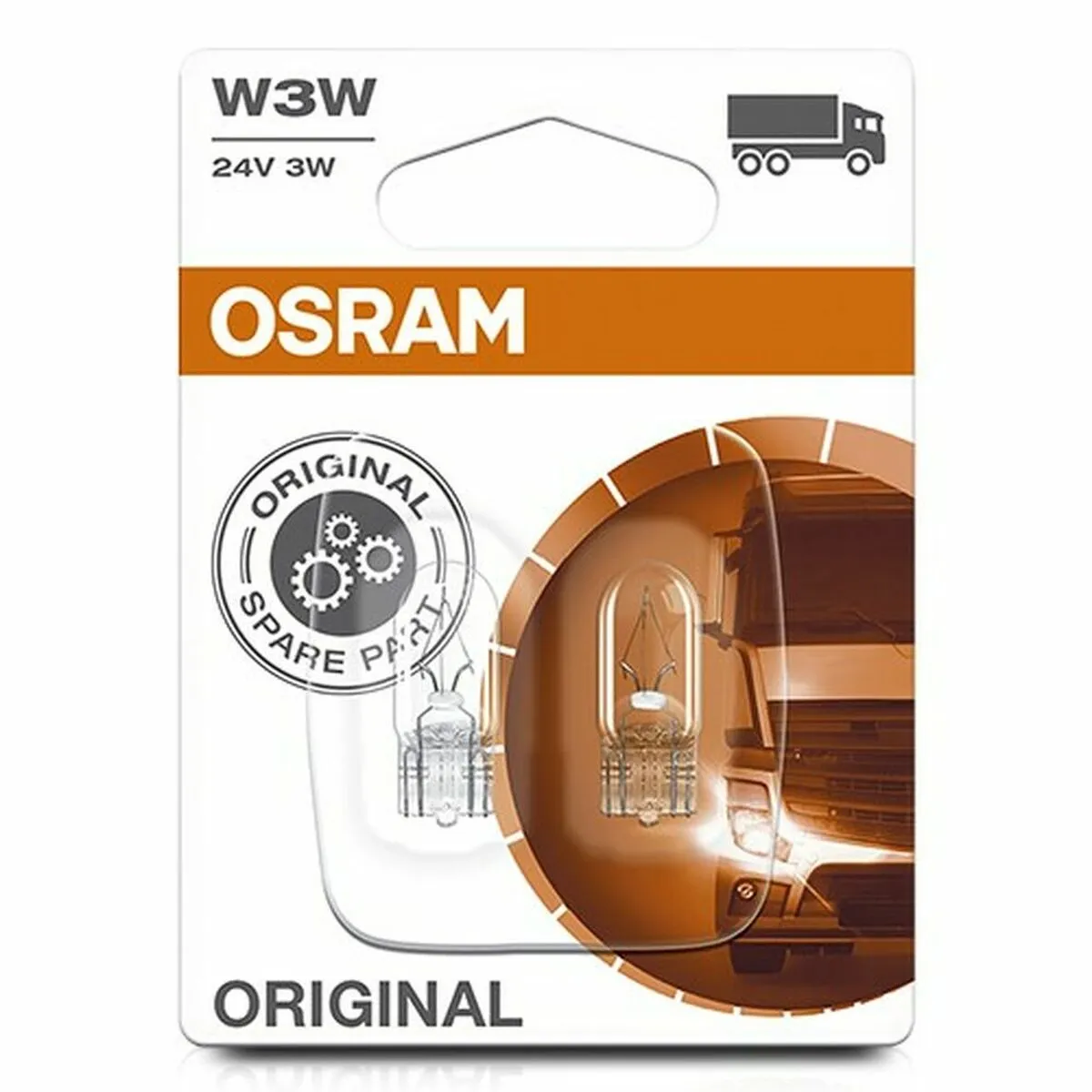 Lampadina per Auto Osram OS2841-02B 3W Camion 24 V W3W