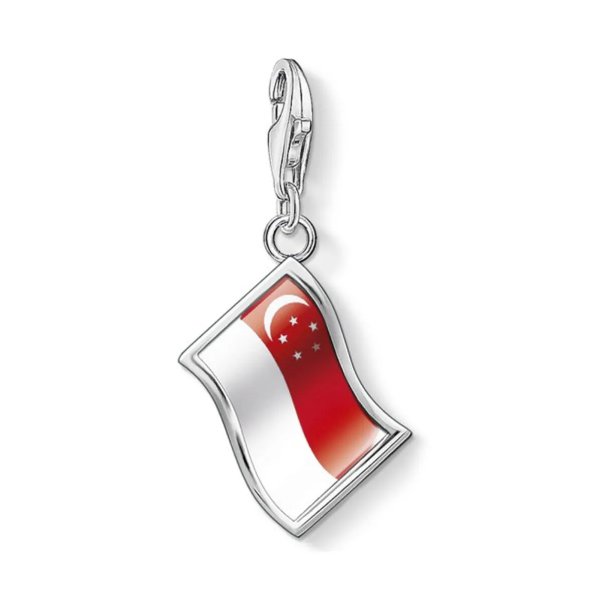 Perlina Donna Thomas Sabo 1210-603-10 Rosso Argentato (1 cm)