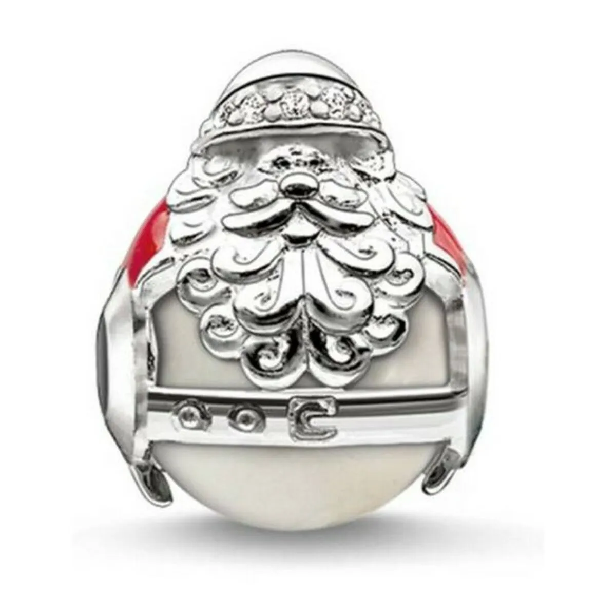 Perlina Donna Thomas Sabo K0185-149-27 (1 cm) Rosso Argentato (1 cm)