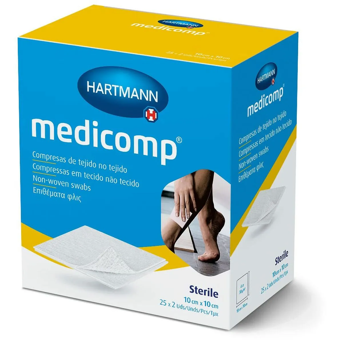 Garze Sterili Hartmann Medicomp 10 x 10 cm 50 Unità