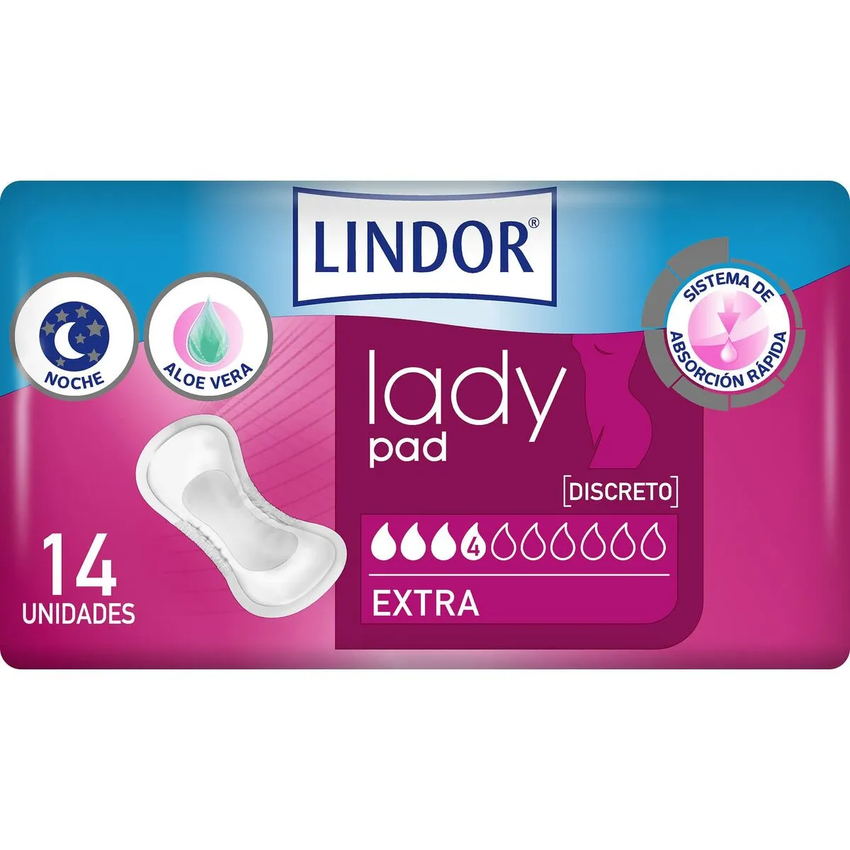 Assorbenti da incontinenza Lindor Lady Pad 14 Unità