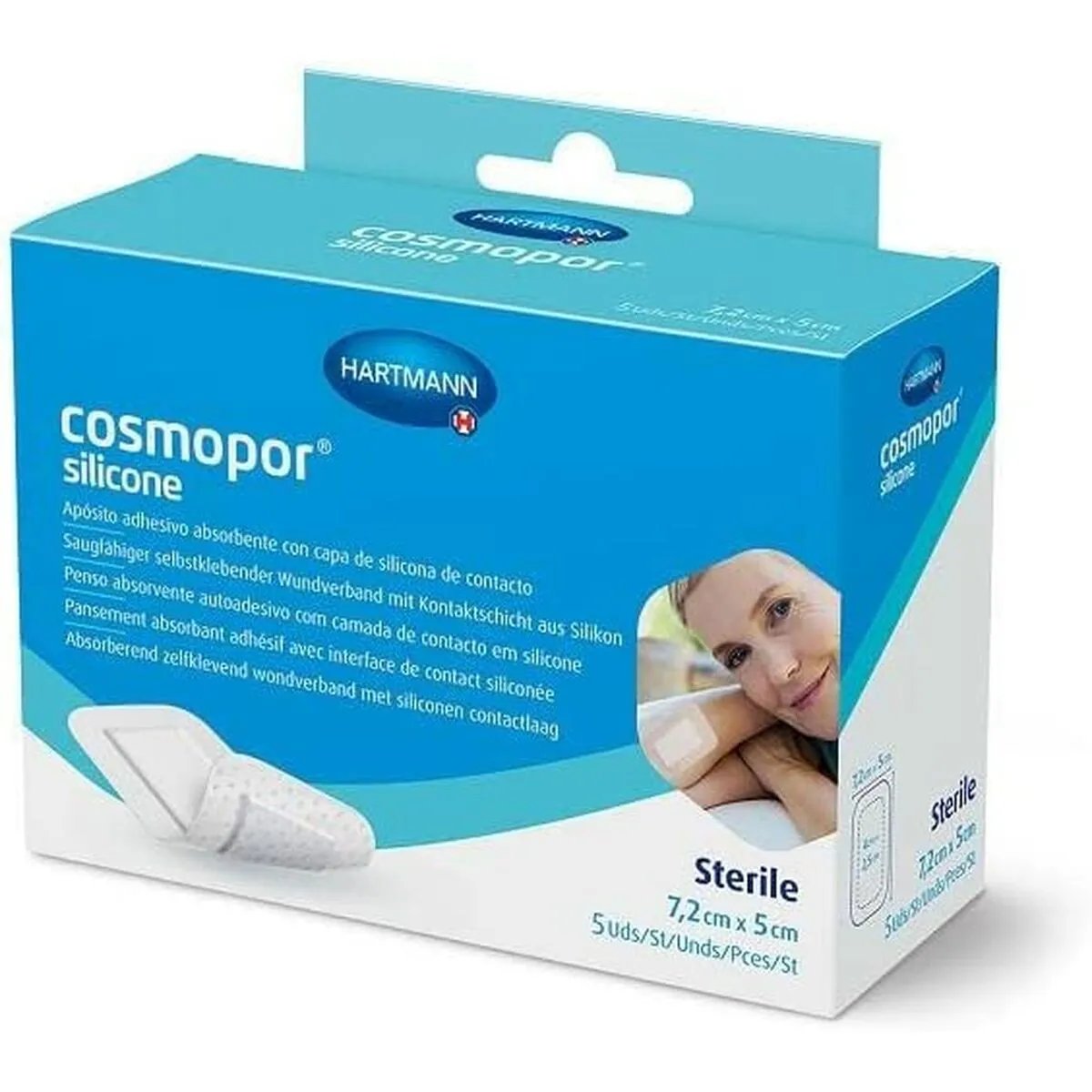 Bende Sterili Hartmann Cosmopor 7,2 x 5 cm Silicone 5 Unità