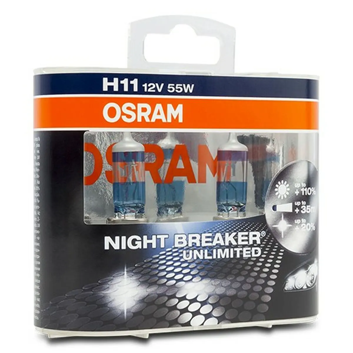 Lampadina per Auto Osram Nightbreaker Unlimited H11 55 W 12 V (2 Unità)