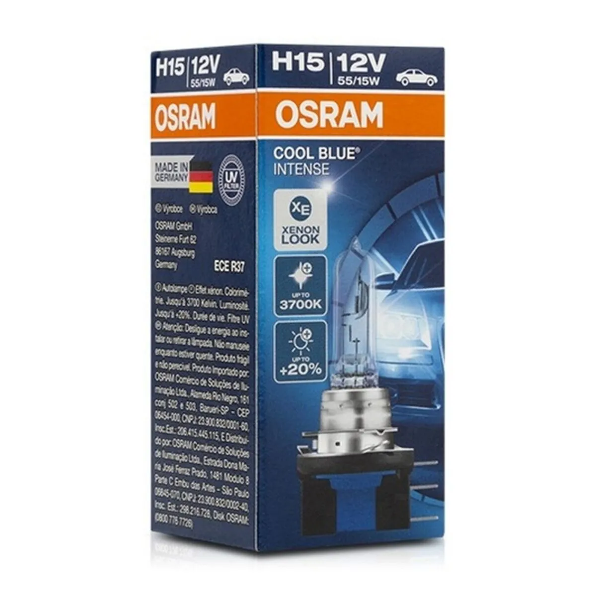 Lampadina per Auto Osram 64176CBI H15 12V 55/15W 3200K