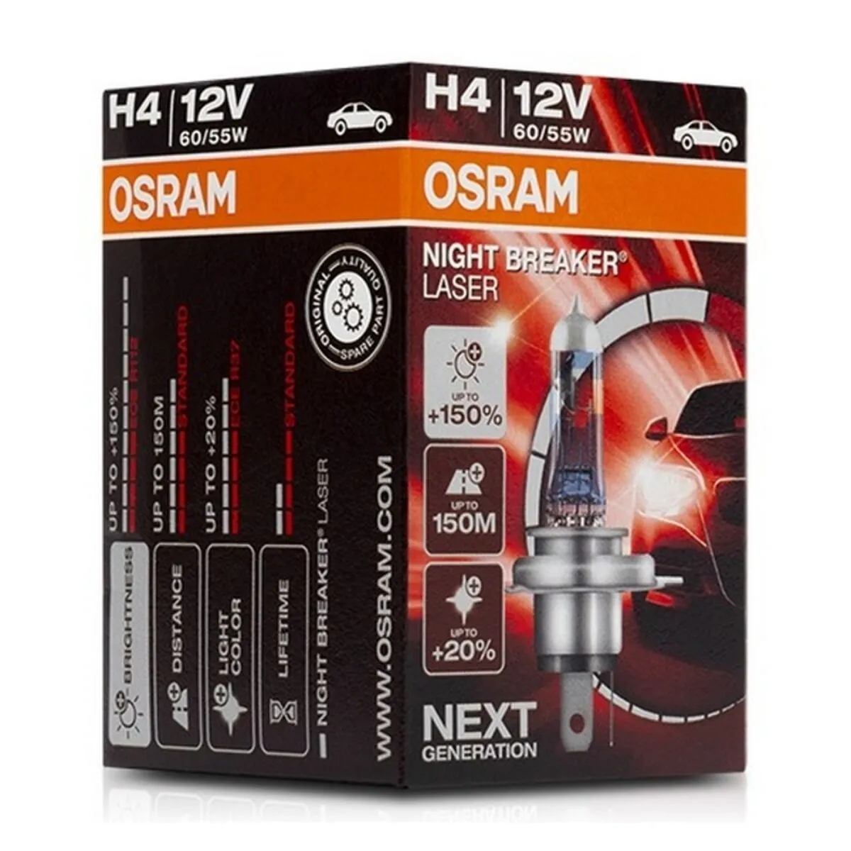 Lampadina per Auto Osram 64193NL H4 12V 60/55W 3900K