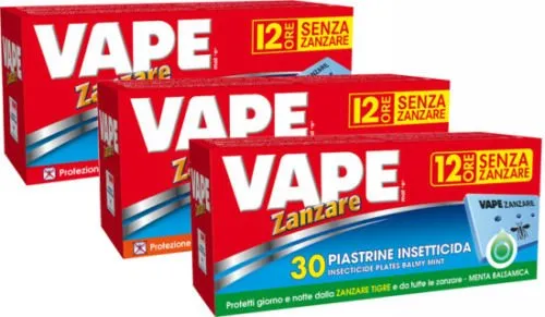 Piastrine 150 Pezzi Vape Insetticida Ricarica Anti Zanzare Protezione Insetti