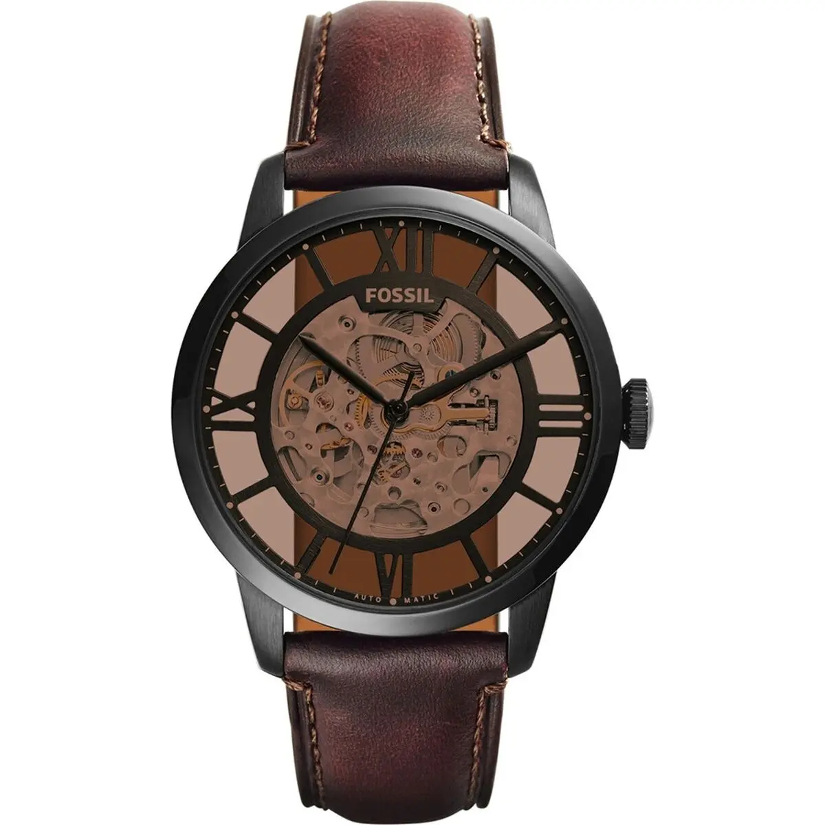 Orologio Uomo Fossil TOWNSMAN AUTOMATIC Marrone (Ø 44 mm)