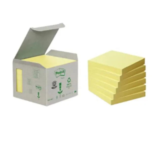 CF6POSTIT 76X76 RICICL GIALLO LI