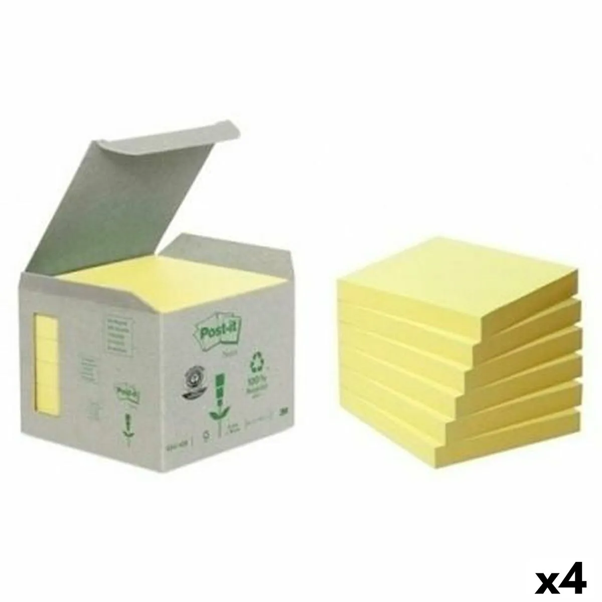 Set di Post-it Adesivi Post-it Giallo 6 Pezzi 76 x 76 mm (4 Unità)