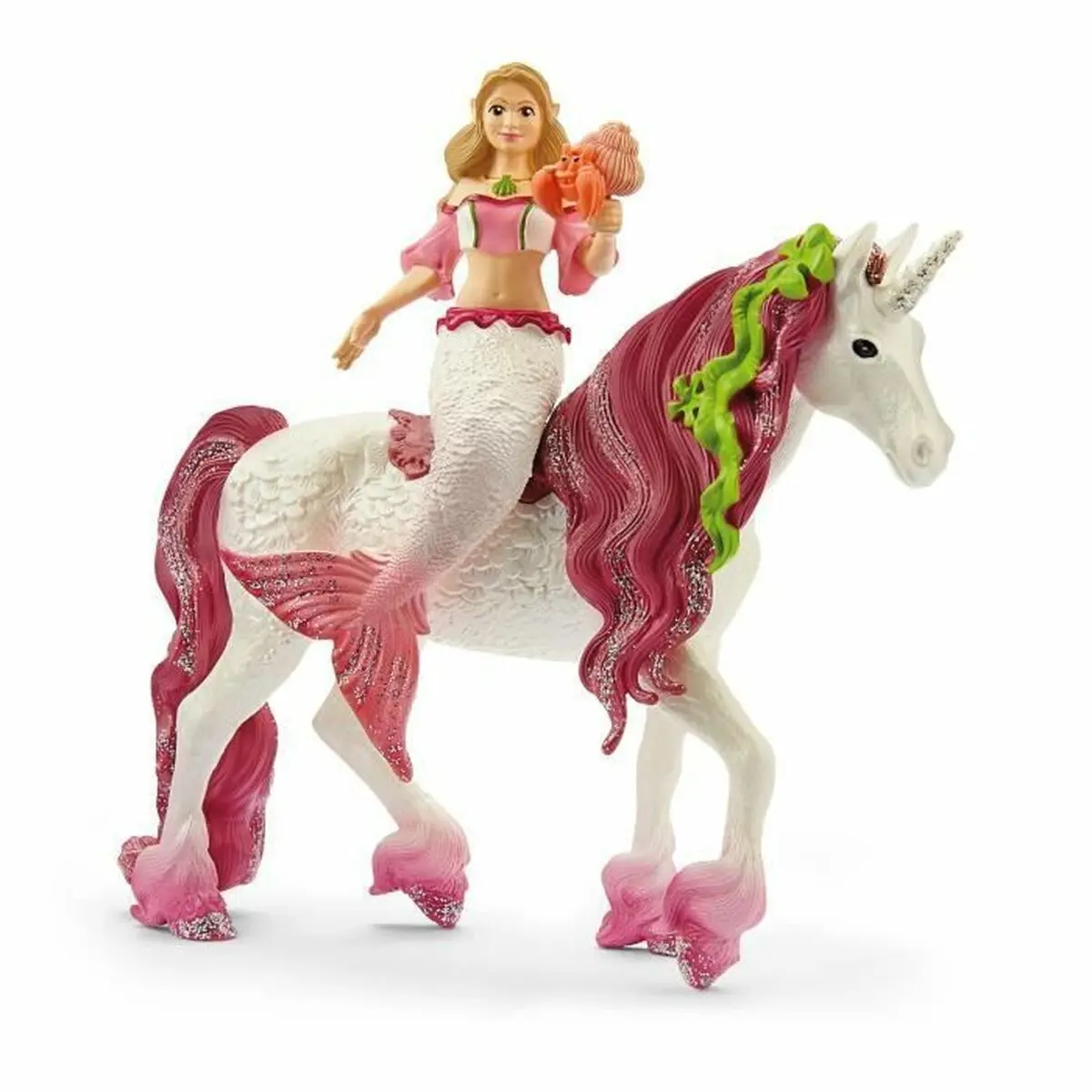 Unicorno Schleich Sirene Feya on sea unicorn 3 Pezzi