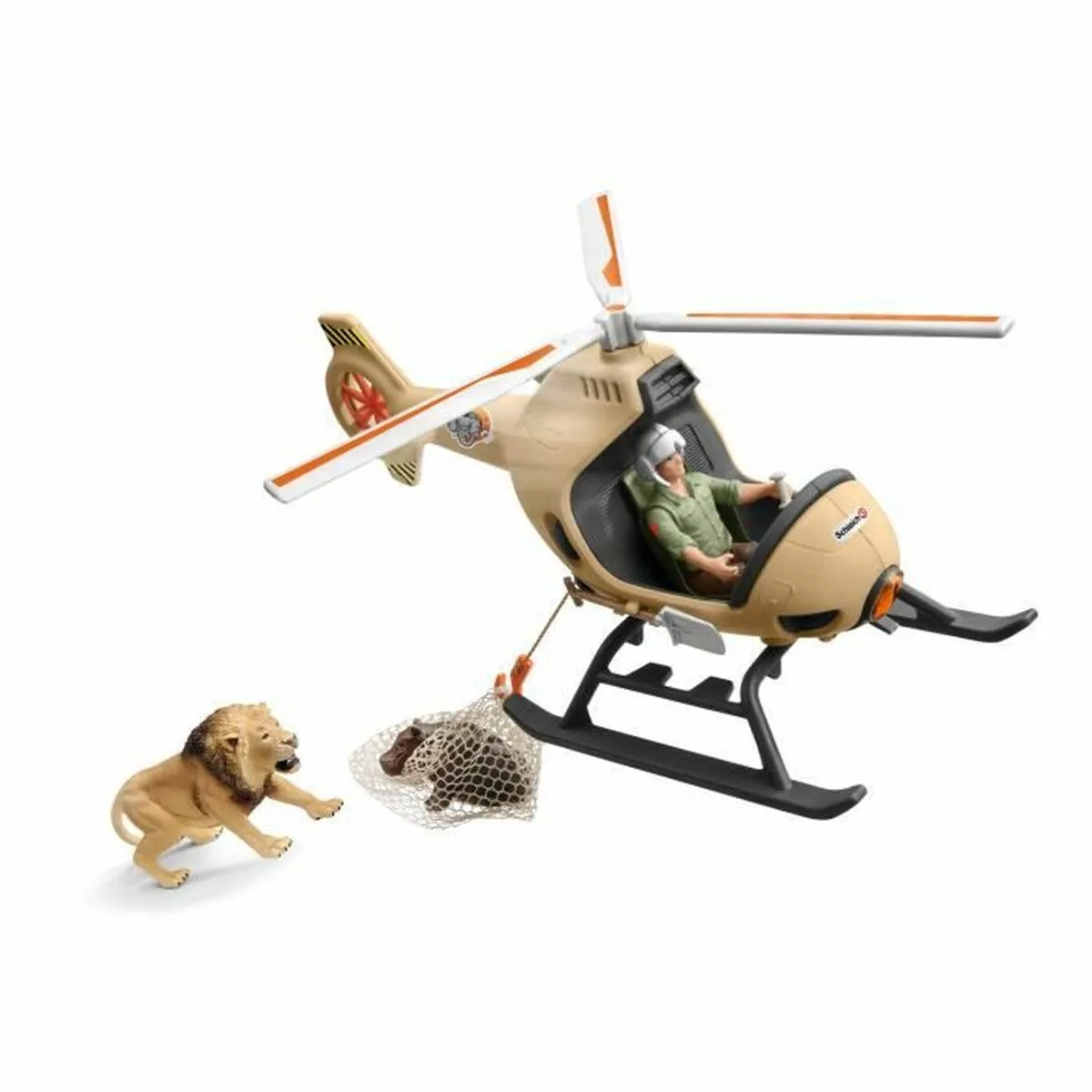 Elicottero Radiocomandato Schleich Animal Rescue + 3 anni 16 Pezzi