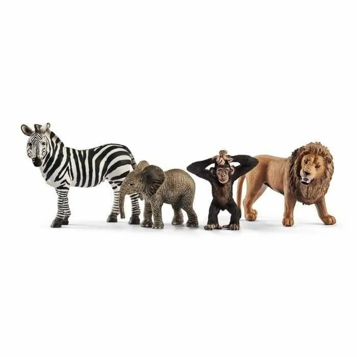 Figure di animali Schleich 42387 Wild Life: Safari 4 Pezzi Plastica