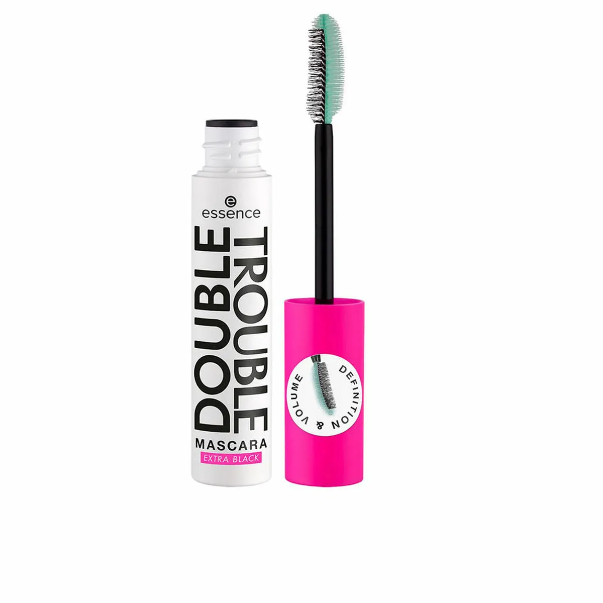 Mascara Effetto Volume Essence Double Trouble 2 in 1 12 ml extra black