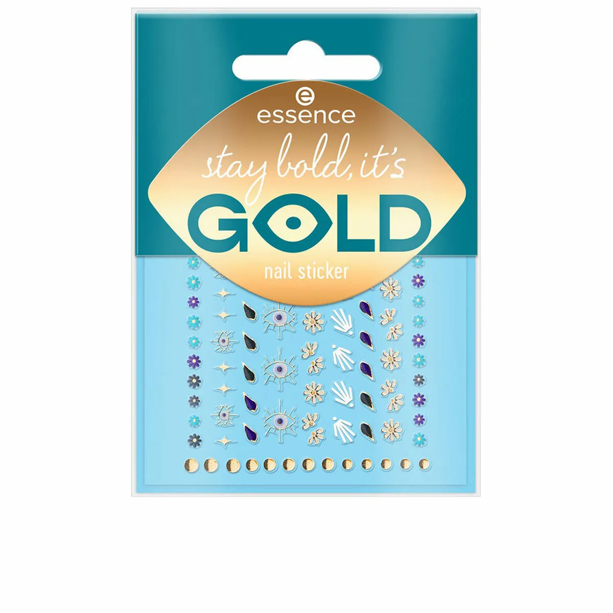 Adesivi per unghie Essence Stay Bold, It's Gold 88 Pezzi