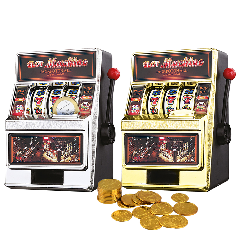 Salvadanaio Slot Machine con Leva Stile Las Vegas Gioco Arcade Idea Regalo (1)